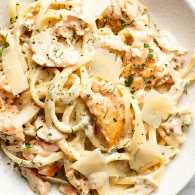 Creamy Lemon Dill Salmon Pasta