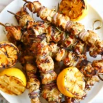 Zesty Lemon Garlic Chicken Kabobs