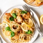 Quick Lemon Garlic Shrimp Pasta