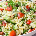 Zesty Lemon Orzo Pasta Salad