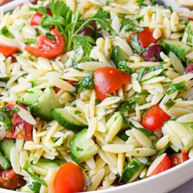 Zesty Lemon Orzo Pasta Salad
