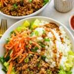 Low-Carb Chicken Lettuce Wrap Bowls