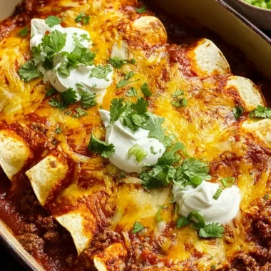 Savory Tex-Mex Beef Enchiladas