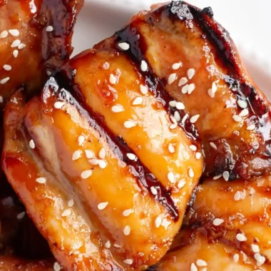 Grilled Honey Garlic Chicken Thighs