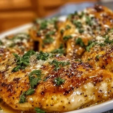Tender Baked Chicken with Creamy Parmesan Topping