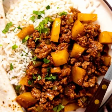 Savory Mexican Picadillo with Ground Beef and Potatoes