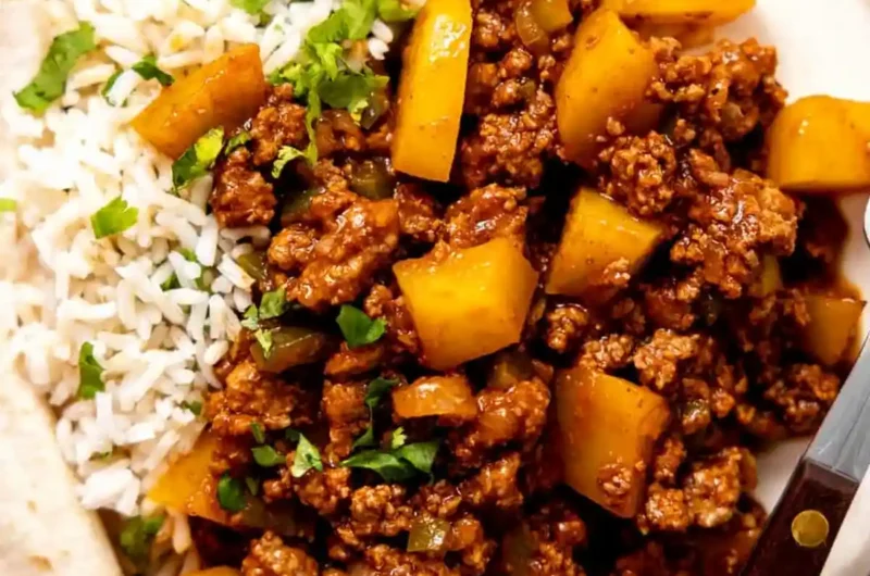 Savory Mexican Picadillo with Ground Beef and Potatoes