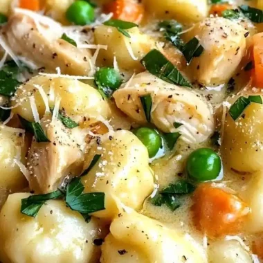 One Pot Gnocchi Chicken Pot Pie