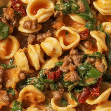 Creamy Ground Beef Pasta with Sun-Dried Tomatoes