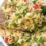 Orzo Salad with Spinach and Feta