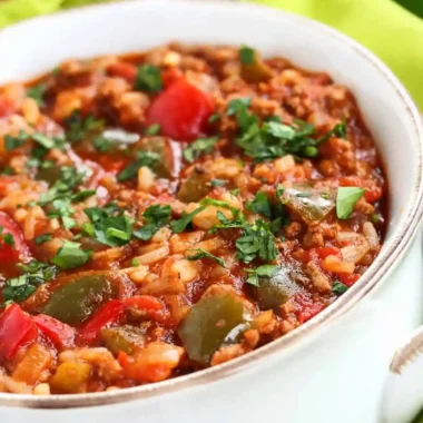 Hearty Stuffed Pepper Soup