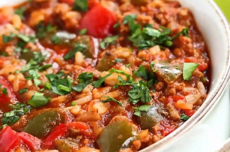 Hearty Stuffed Pepper Soup