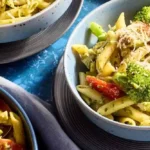 Pesto Penne Salad with Deli-Roasted Chicken