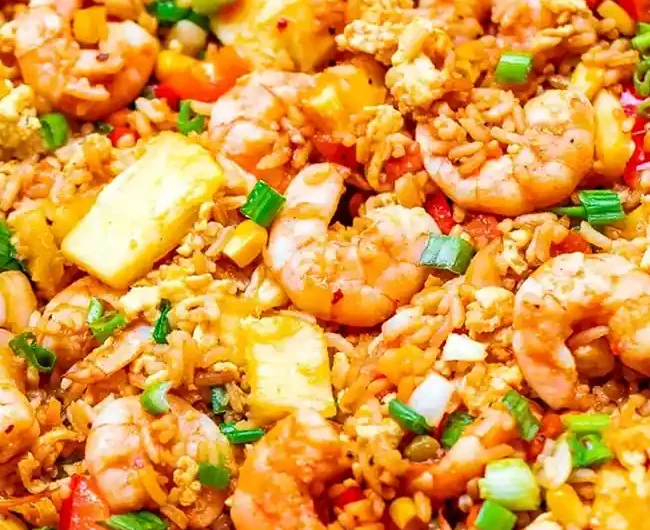Hawaiian Pineapple Shrimp Fried Rice