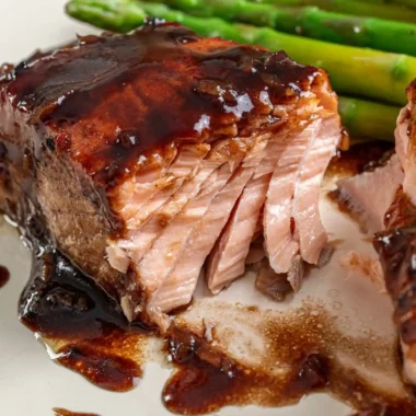 Quick Honey Balsamic Glazed Salmon