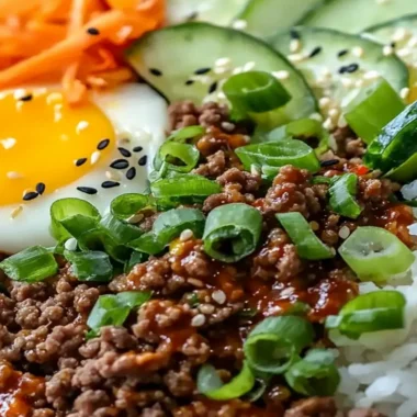 Quick Korean Ground Beef Bowls