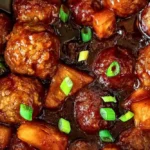 Quick & Easy Slow-Cooker Hawaiian Meatballs