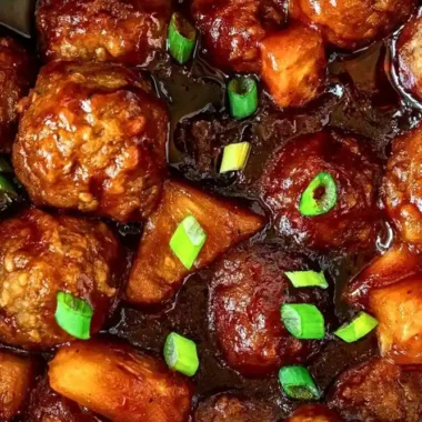 Quick & Easy Slow-Cooker Hawaiian Meatballs