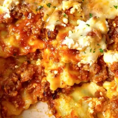 Easy Ravioli Lasagna Bake