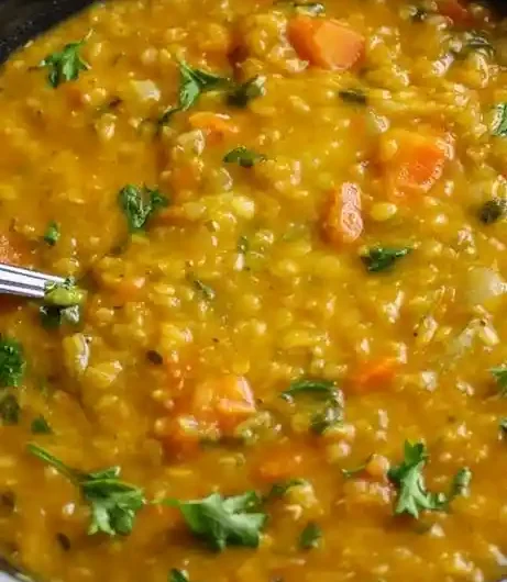Nutritious Red Lentil and Vegetable Soup