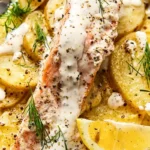Creamy Salmon and Potato Foil Packets