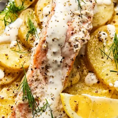 Creamy Salmon and Potato Foil Packets