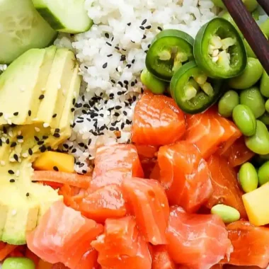 Fresh Salmon Poke Bowl