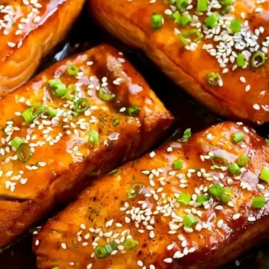 Pan-Seared Salmon with Homemade Teriyaki Glaze