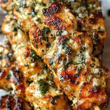 Garlic Parmesan Chicken Skewers for Simple Grilling