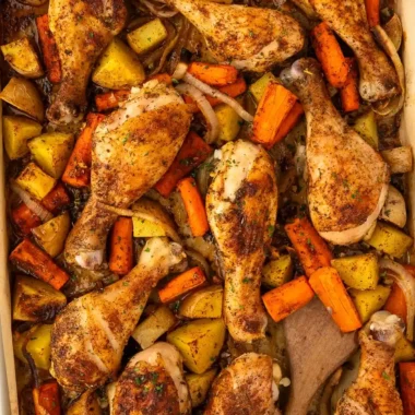Roasted Sheet Pan Chicken and Root Vegetables