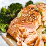 Sheet Pan Orange Ginger Salmon with Broccoli