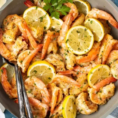 Classic Shrimp Francese with Lemon Butter Sauce