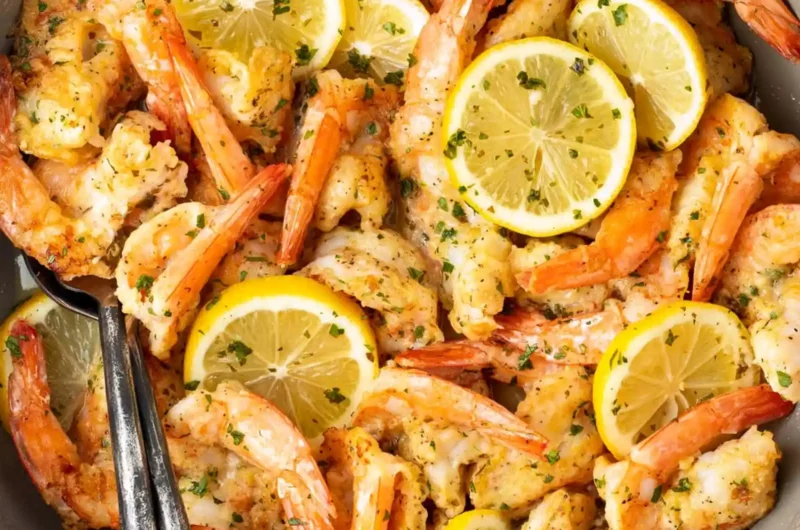 Classic Shrimp Francese with Lemon Butter Sauce