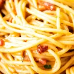 Quick and Creamy Beef Bacon Spaghetti Carbonara
