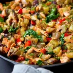 Hearty Salmon and Potato Skillet Hash