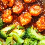 Skinny Firecracker Shrimp with Broccoli