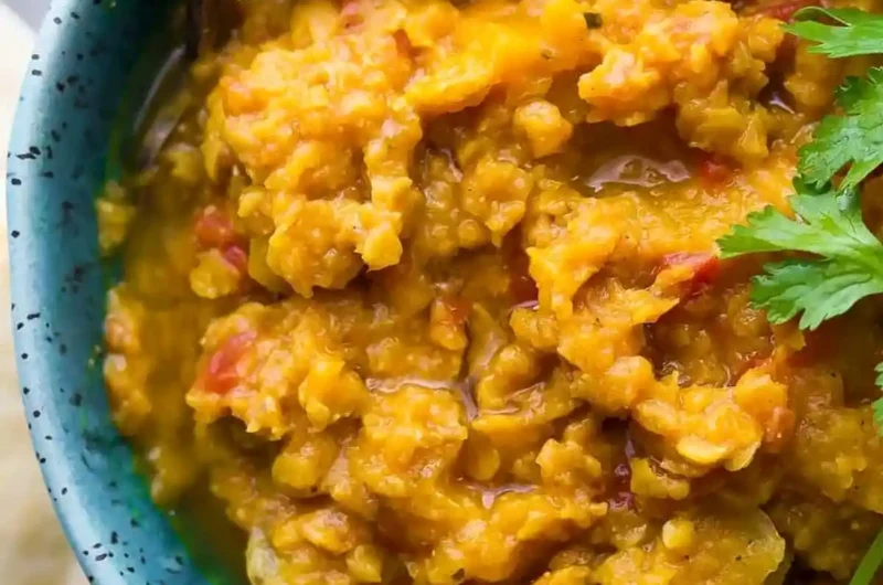 Slow Cooker Butternut Squash Lentil Curry