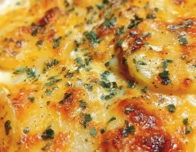 Slow Cooker Cheesy Scalloped Potatoes