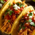 Easy Crockpot Shredded Chicken Tacos