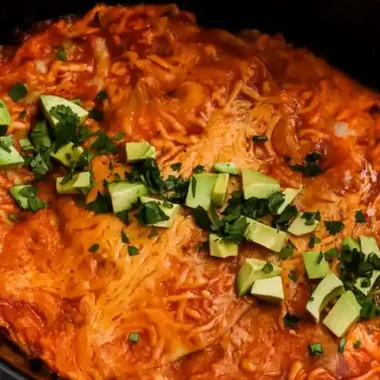 Slow Cooker Enchilada Casserole