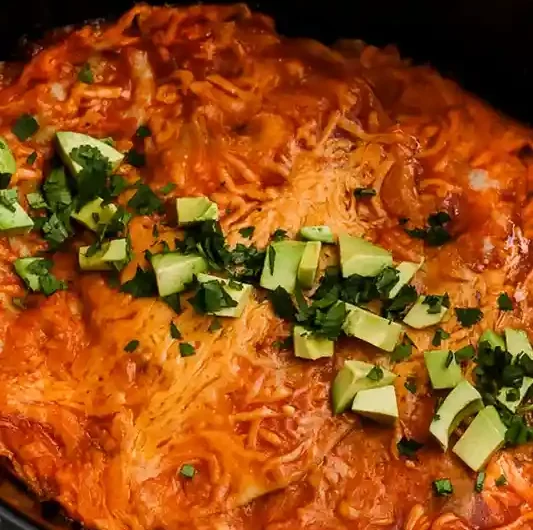 Slow Cooker Enchilada Casserole