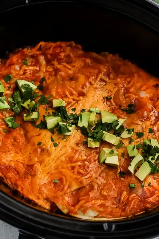 Slow Cooker Enchilada Casserole