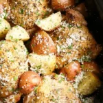 Slow Cooker Garlic Parmesan Chicken and Potatoes