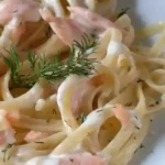 Smoked Salmon Fettuccine with Dill Cream Sauce