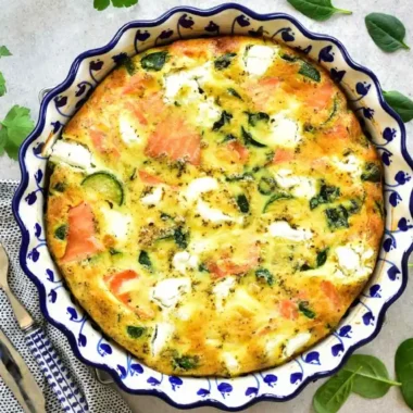 Savory Smoked Salmon and Vegetable Frittata