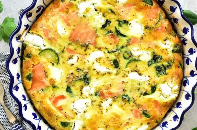 Savory Smoked Salmon and Vegetable Frittata