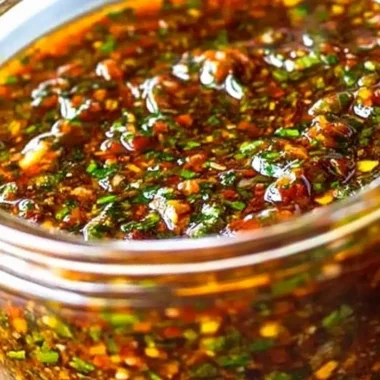 Bold Smoky Red Chimichurri Sauce