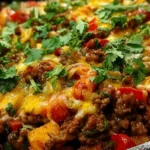 Hearty Southwest Beef and Sweet Potato Skillet