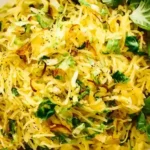 Roasted Spaghetti Squash with Brussels Sprouts and Crispy Shallots