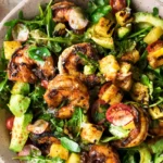 Spicy Grilled Shrimp Salad with Jalapeño Lime Vinaigrette
